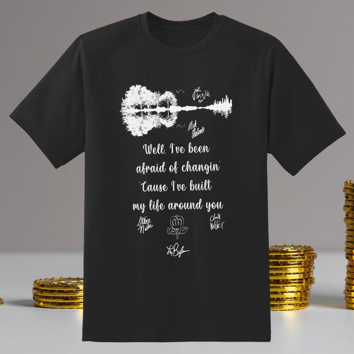 Premium Guitar Lake Fleetwood Mac Landslide Lyrics Autographs T-Shirt