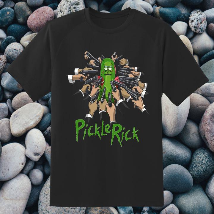 Rick And Morty Pickle Rick Baba Yaga John Wick T-Shirt