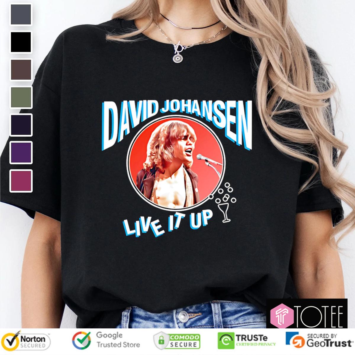 David Johansen Live It Up Vintage Concert Tribute T-Shirt