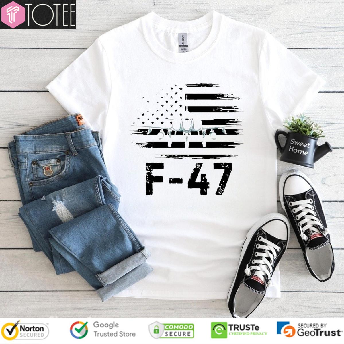 Boeing F-47 United States Air Force American Flag T-Shirt