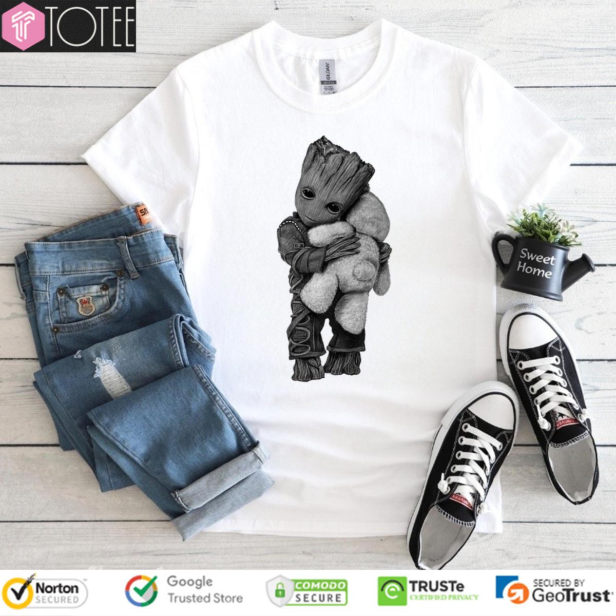 Baby Groot Hug Teddy Bear Shirt 