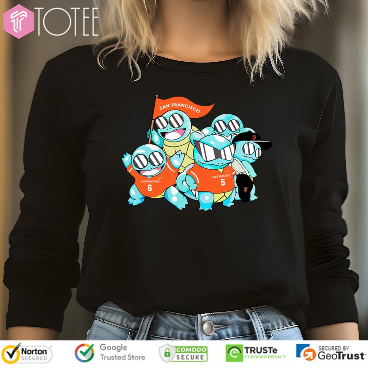 Official San Francisco Giants Pokemon Squirtle Long Sleeve