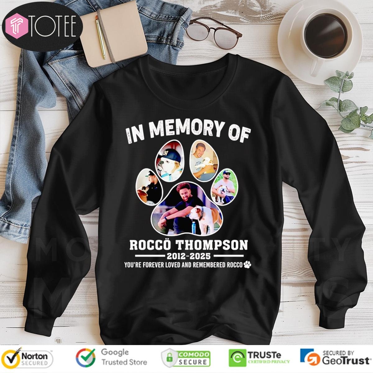 In Memory Of Rocco Thompson 2012-2025 Youre Forever Loved And Remembered Rocco Long Sleeve