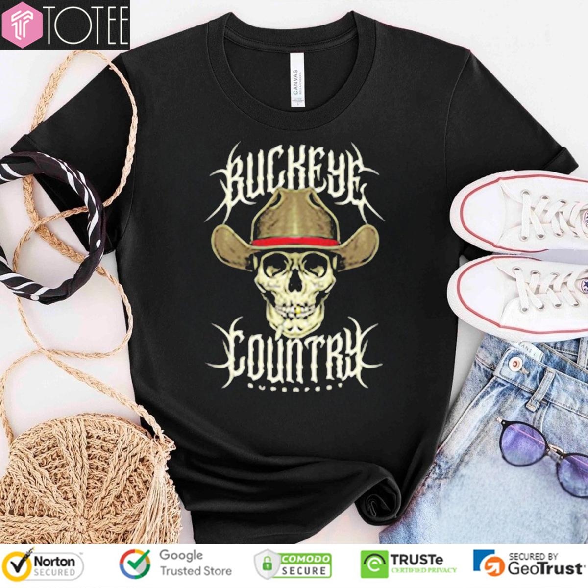 Buckeye Country Superfest 2025 Cowboy Skull Shirt